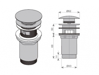 ventil push 45